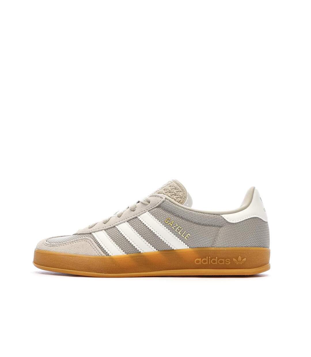 Baskets beiges adidas gazelle indoor-1
