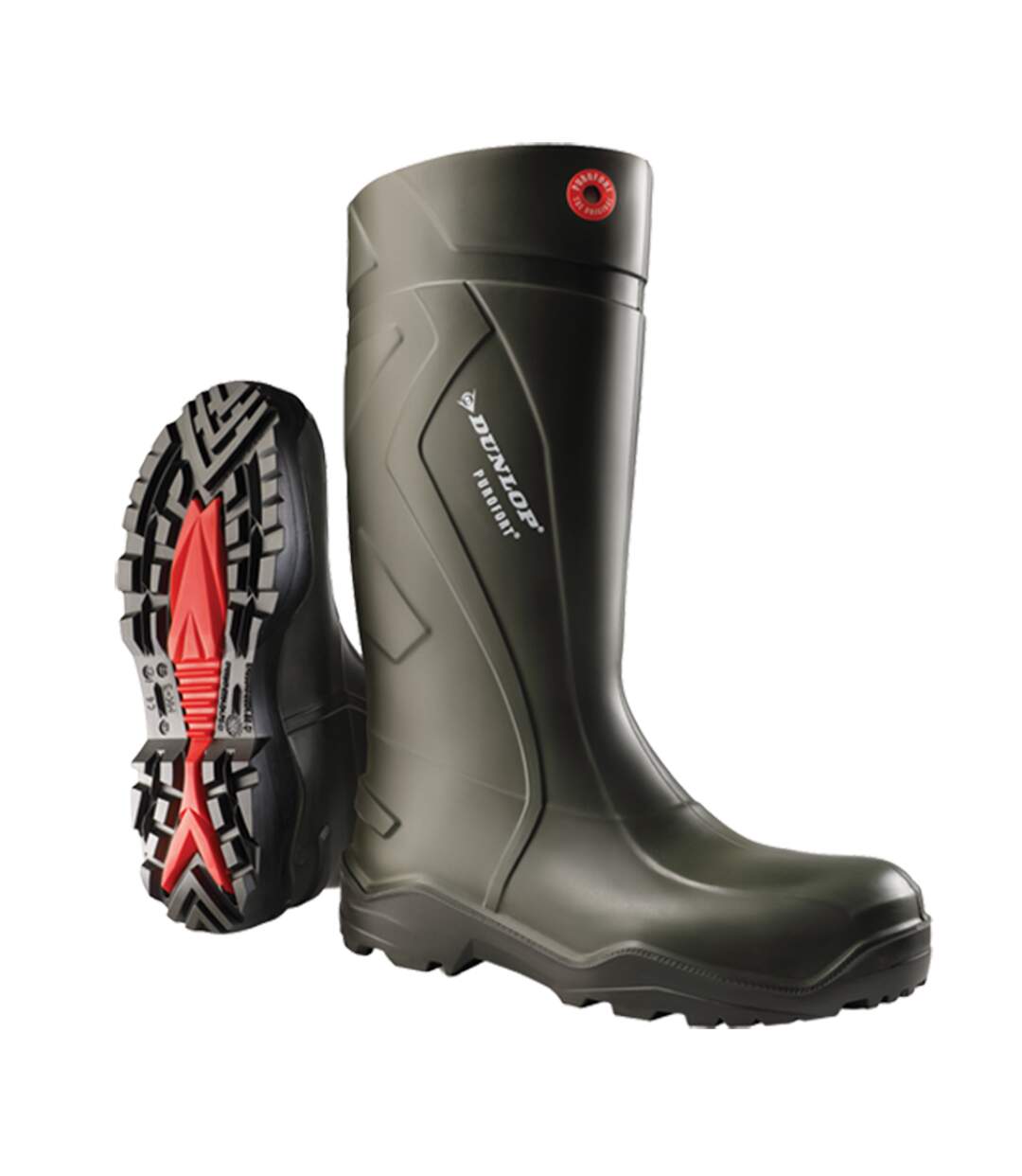 Unisex Adult Purofort Plus Wellington Boots Green Dunlop-4