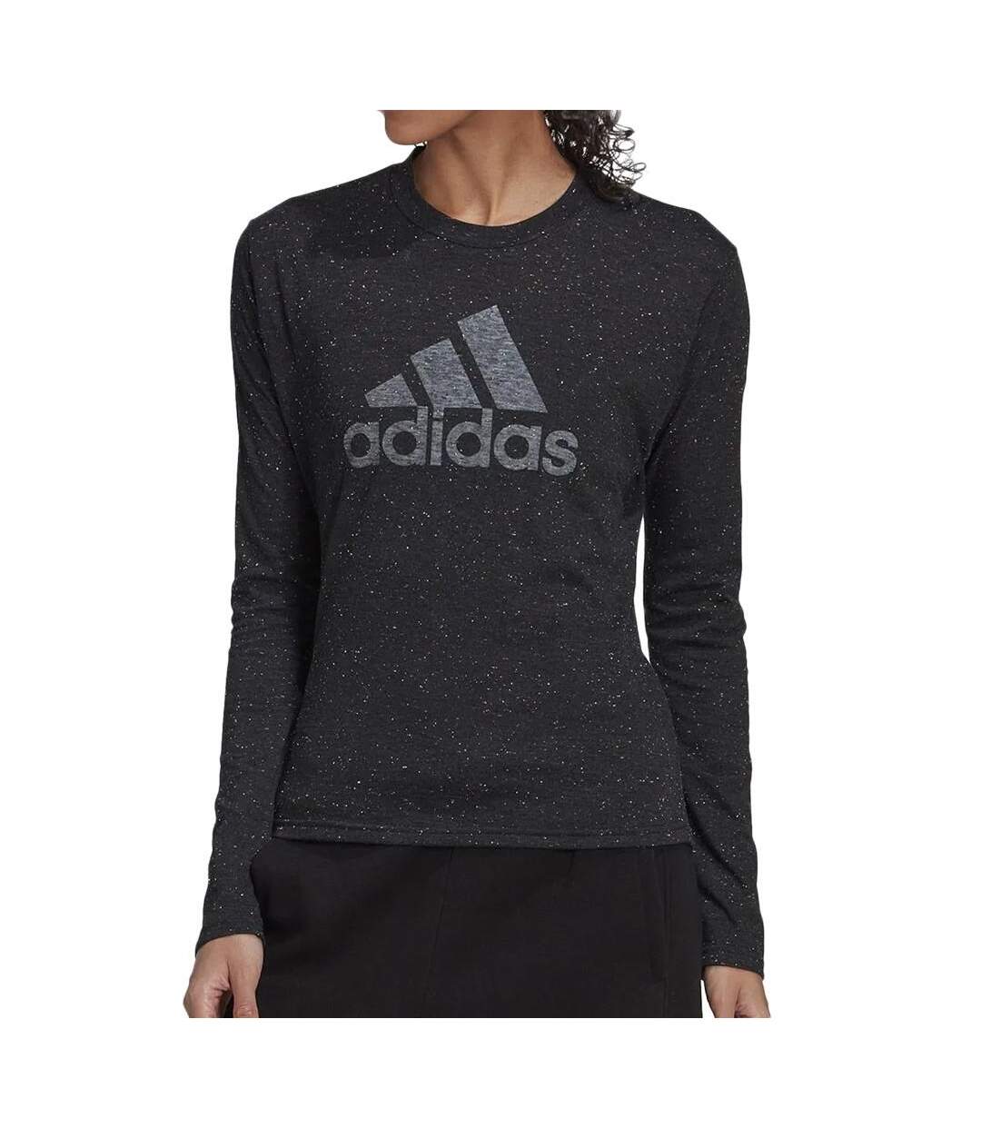 T-shirt Manches Longues Gris Femme Adida Winrs - S-1