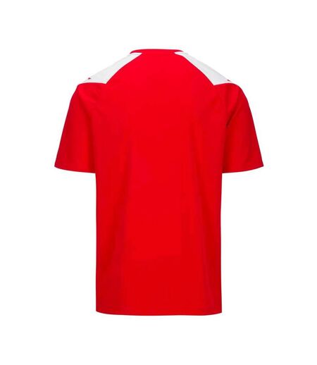 Maillot rouge/blanc homme kappa loreto