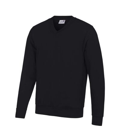 AWDis Academy Mens V Neck Jumper/Sweatshirt (Black) - UTRW3923