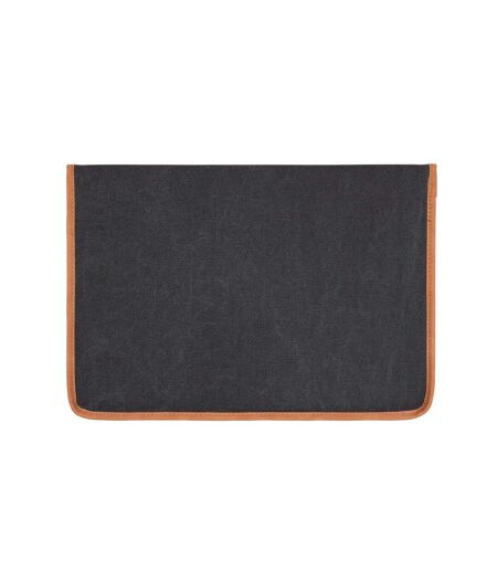 Bosler canvas recycled laptop sleeve one size black Vinga