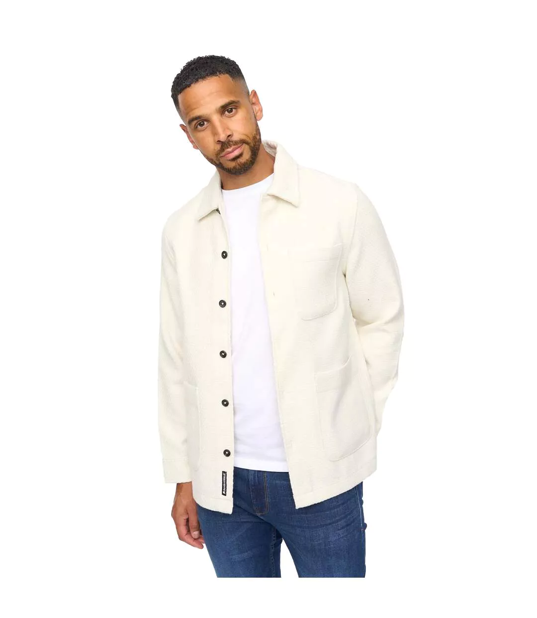 Surchemise Motif/style Texturé Haynerson Homme Écru Bewley & Ritch-2