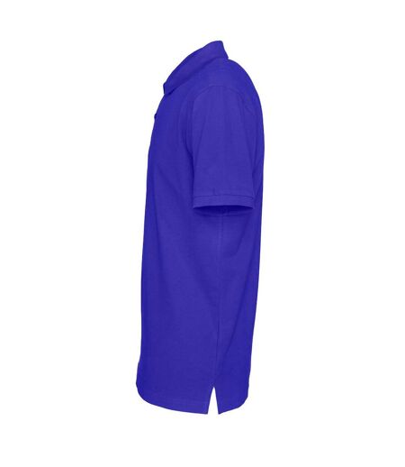 Mens Pique Polo Shirt Royal Blue Clique