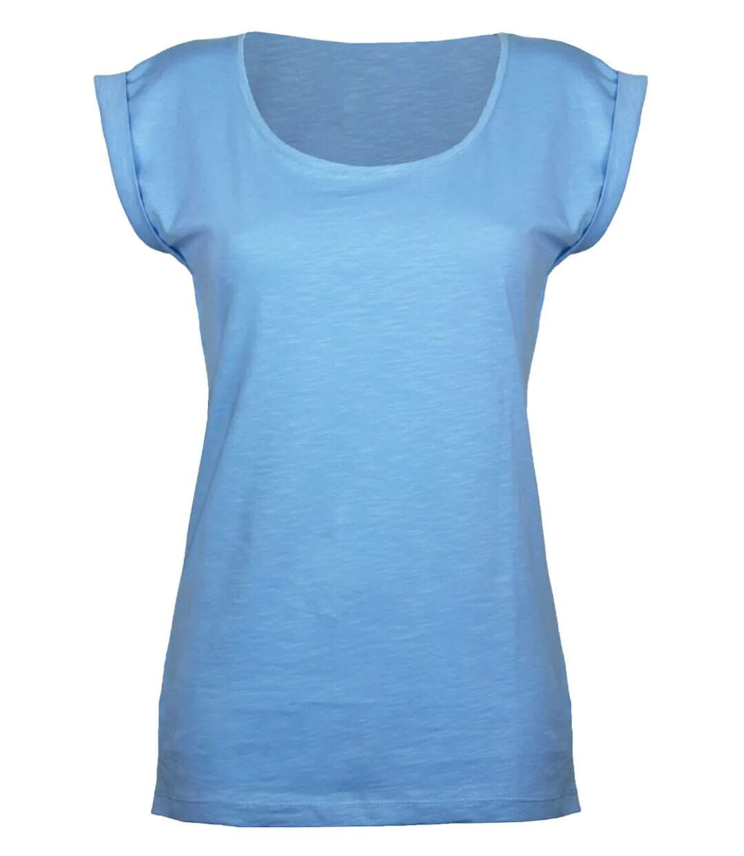 Tee-shirt MAYFLOWER DELHI3 sans manches : fraîcheur azur en coton flammé-5