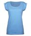 Tee-shirt MAYFLOWER DELHI3 sans manches : fraîcheur azur en coton flammé-5