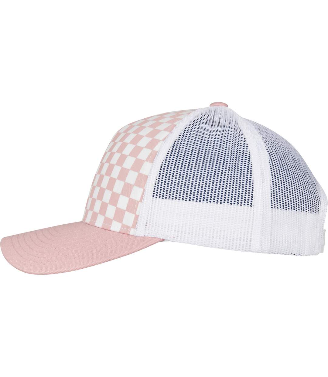 Casquette trucker flexfit rose clair / blanc Yupoong-3