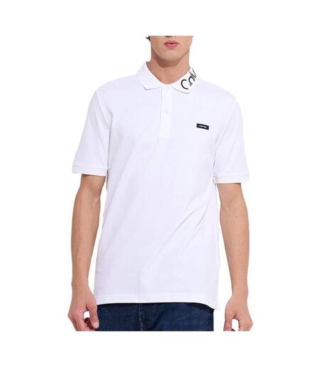 Polo Blanc Homme Calvin Klein Jeans Pique Embroi - 3XL