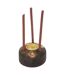 Coffret d'Encens en Bois Taly 25cm Marron-3