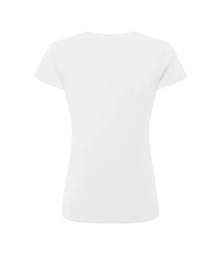 Womens/ladies Authentic Classic T-shirt White Russell