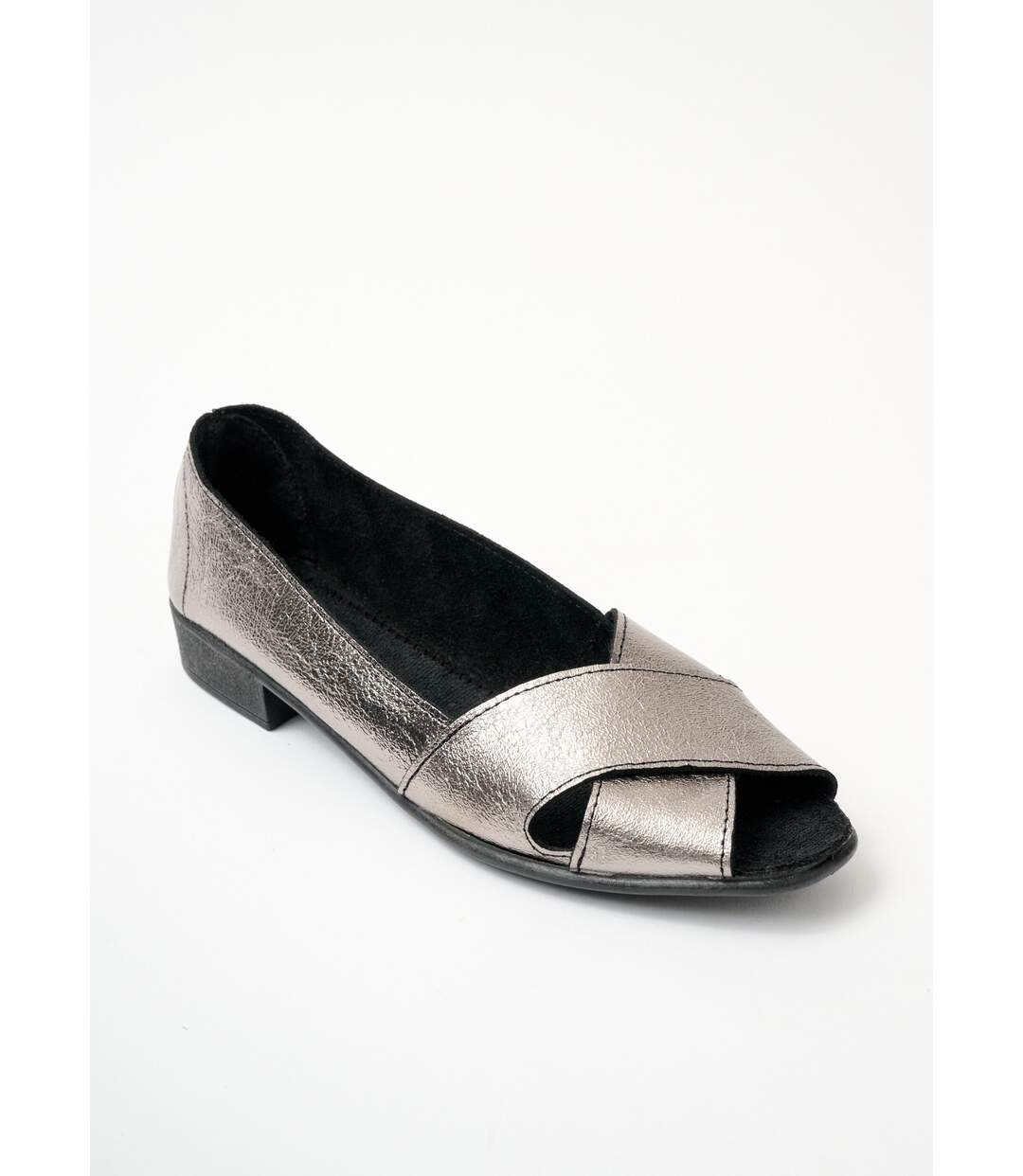 Sandales bout ouvert cuir-1