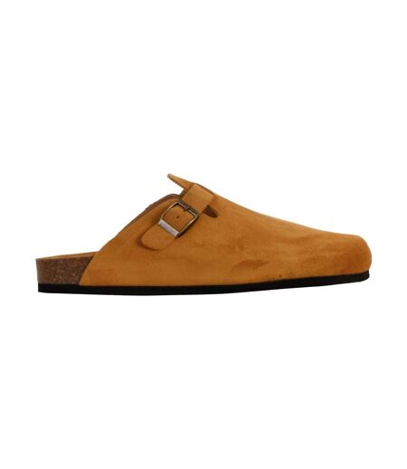 Mules Plate Cuir Natural World