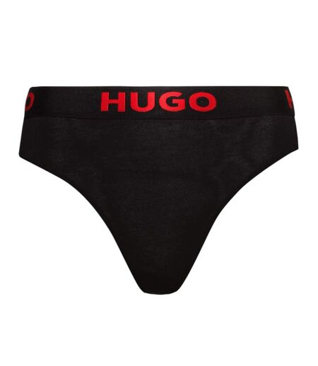 Lot De 3  Strings Motif/style Logo Femme Noir Hugo