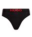 Lot De 3  Strings Motif/style Logo Femme Noir Hugo-3