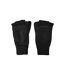 Womens/ladies fingerless knitted mittens one size black Mountain Warehouse