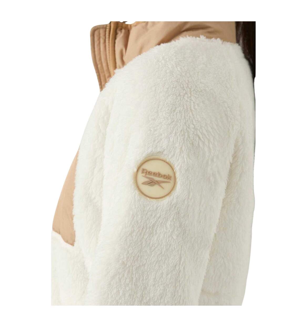 Veste Polaire Double Monkey Femme Crème Reebok-4