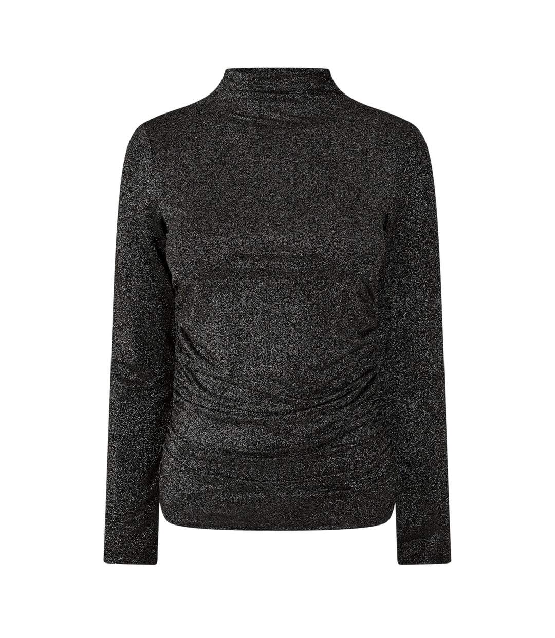 Blouse Manches Courtes Femme Noir Pieces-1