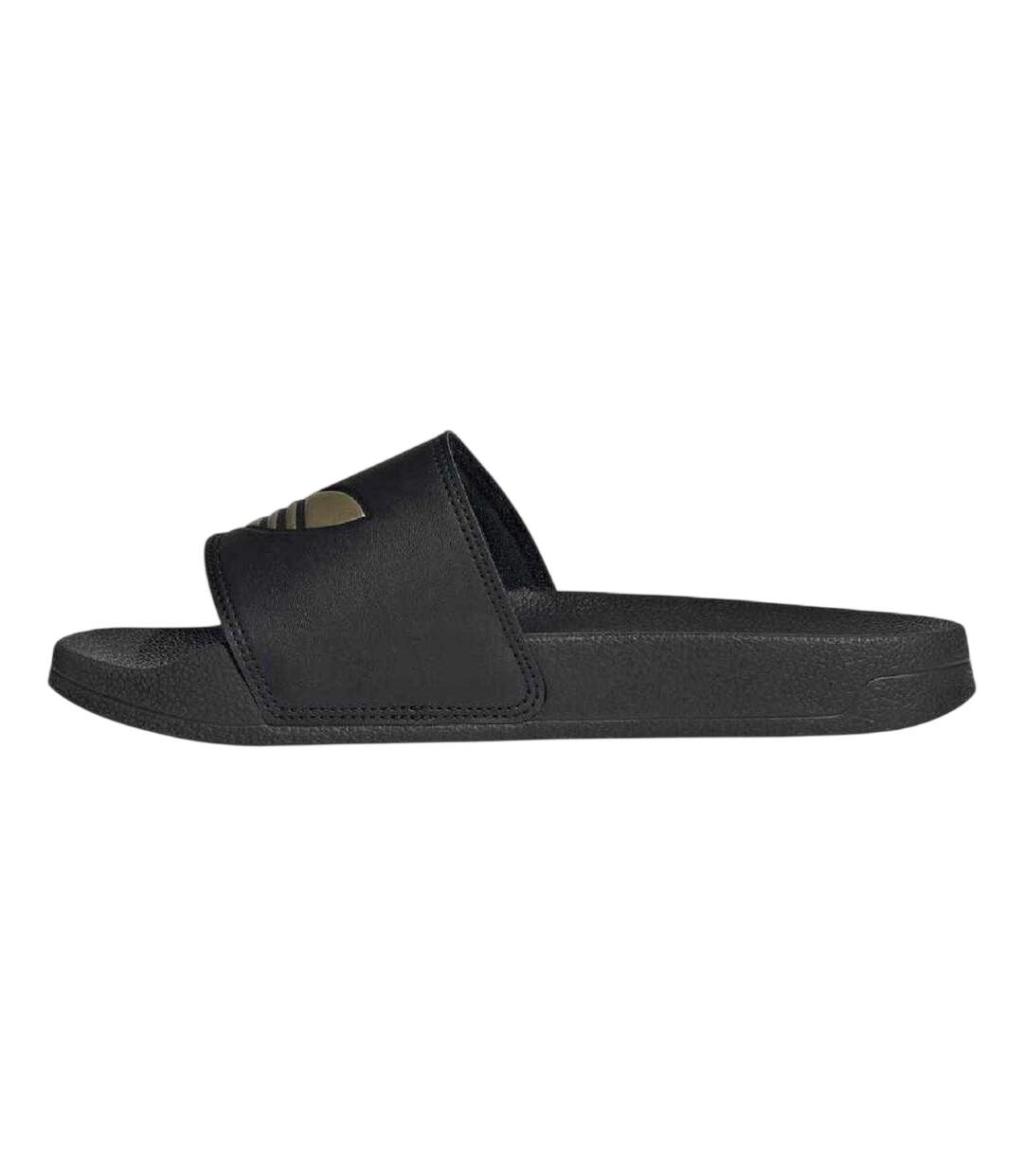 Womens/ladies Adilette Lite Trefoil Regular Slides Core Black Adidas-2
