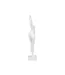 Statuette Femme Debout en Résine Yoga 45cm Blanc-2