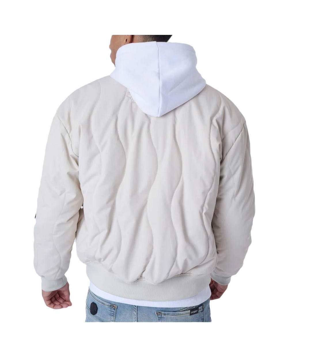 Veste bomber beige homme project x paris vague - l-2