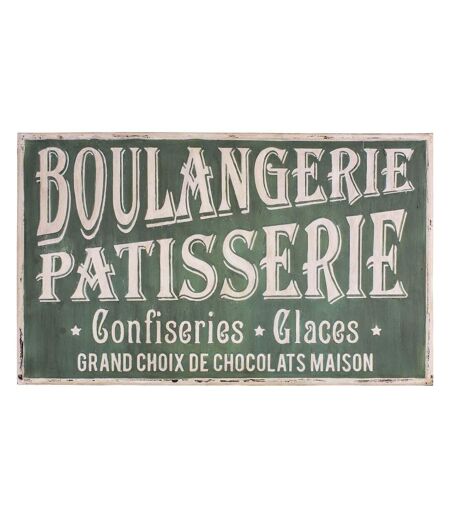 Plaque décorative en fer Commerce 122.5 x 74 cm Boulangerie