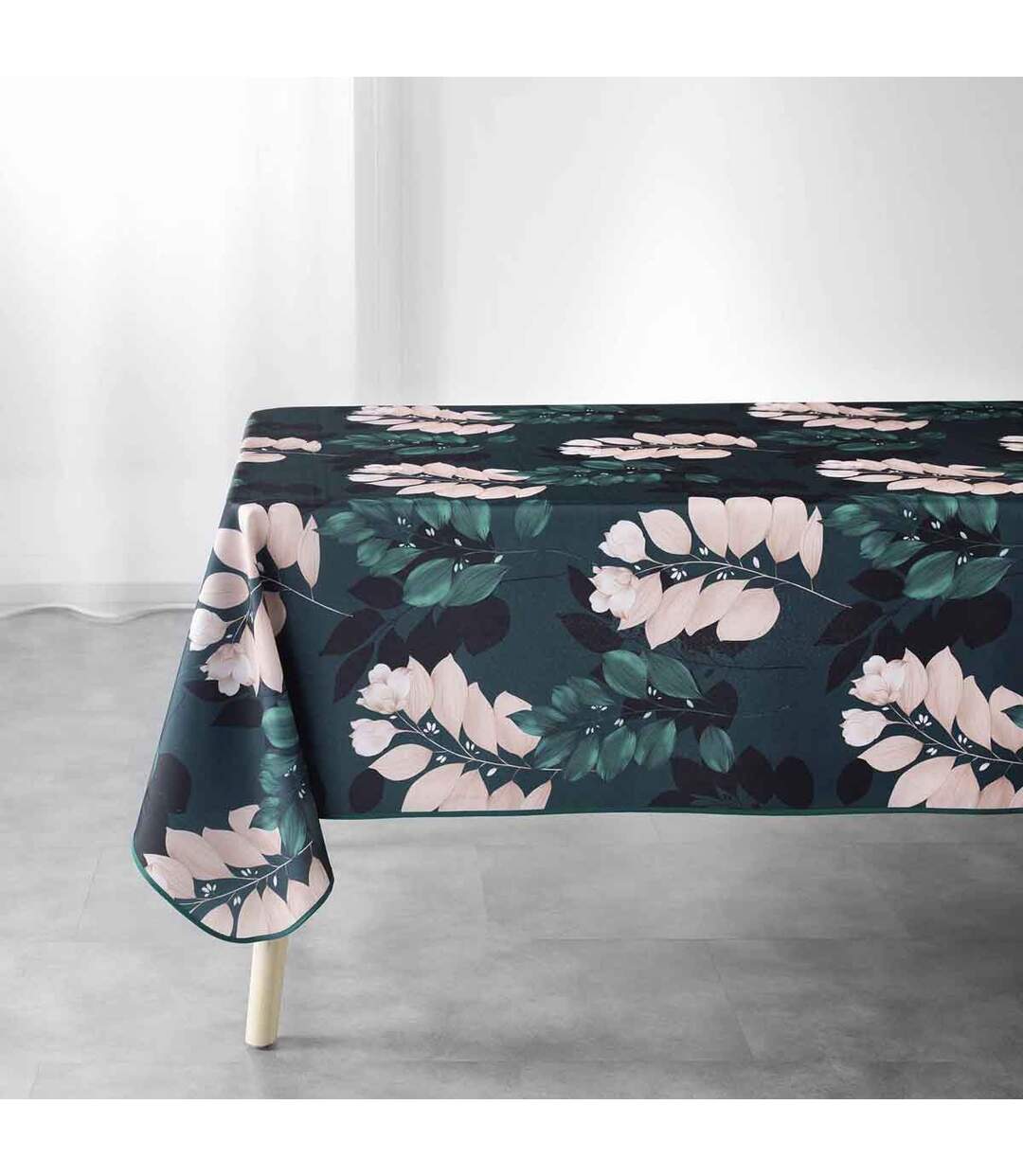 Nappe Imprimée Belline 150x200cm Émeraude-1