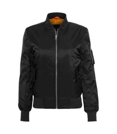 Womens/ladies Basic Bomber Jacket Black Urban Classics