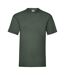 Mens valueweight t-shirt bottle green Fruit of the Loom