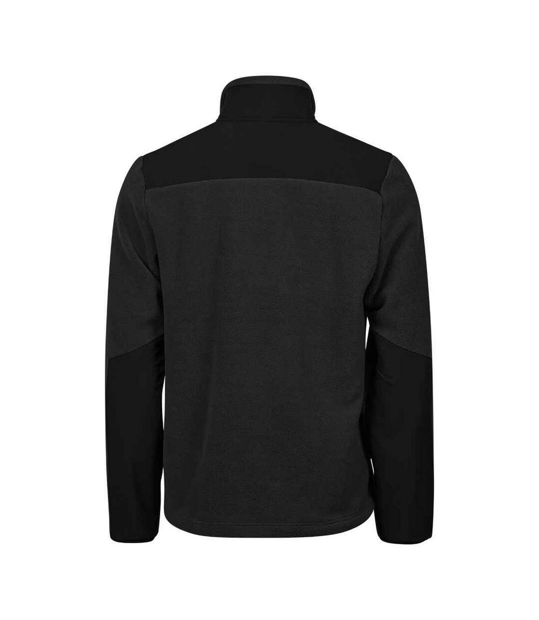 Mens mountain fleece jacket black Tee Jays