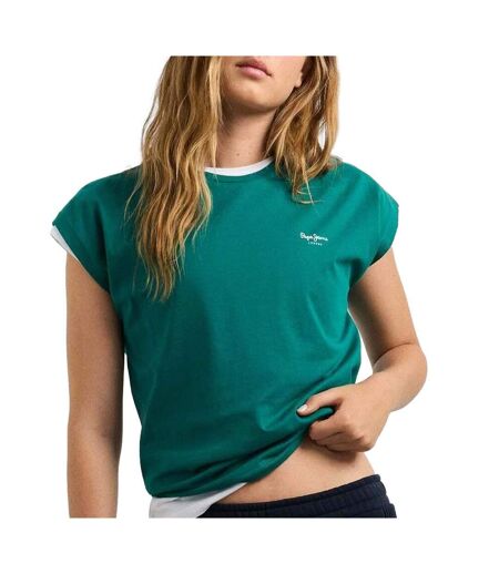 T-Shirt vert femme pepe jeans  blooma