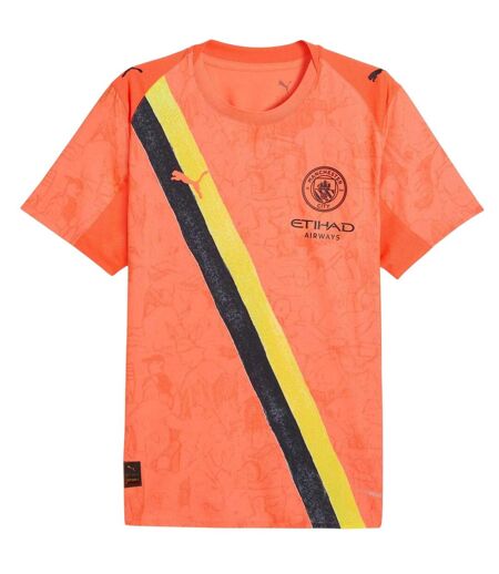 Mens Kidsuper Manchester City Fc Away Shirt Neon Orange Puma