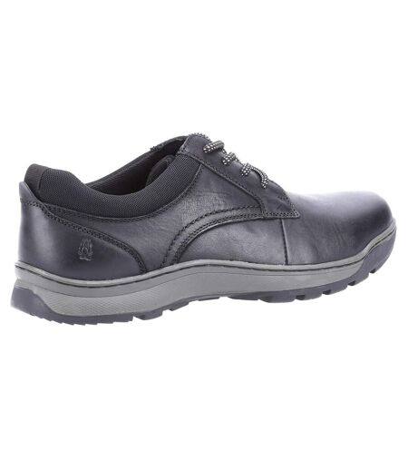 Hush Puppies Mens Olson Leather Casual Shoes (Black) - UTFS9174