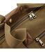 Quadra Heritage Leather Accented Waxed Canvas Holdall (Desert Sand) (One Size) - UTRW7081