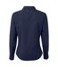 Premier Womens/Ladies Poplin Long Sleeve Blouse / Plain Work Shirt (Navy) - UTRW1090
