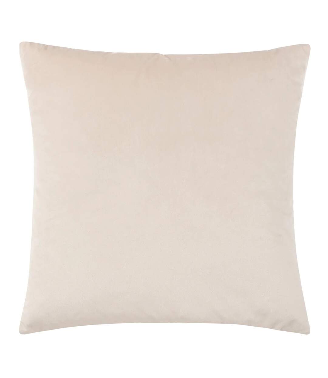 Henley jacquard velvet cushion cover 50cm x 50cm warm taupe Paoletti-2