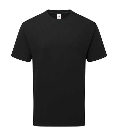 T-shirt unisexe en coton pour adultes noir Fruit of the Loom