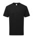 T-shirt unisexe en coton pour adultes noir Fruit of the Loom-1