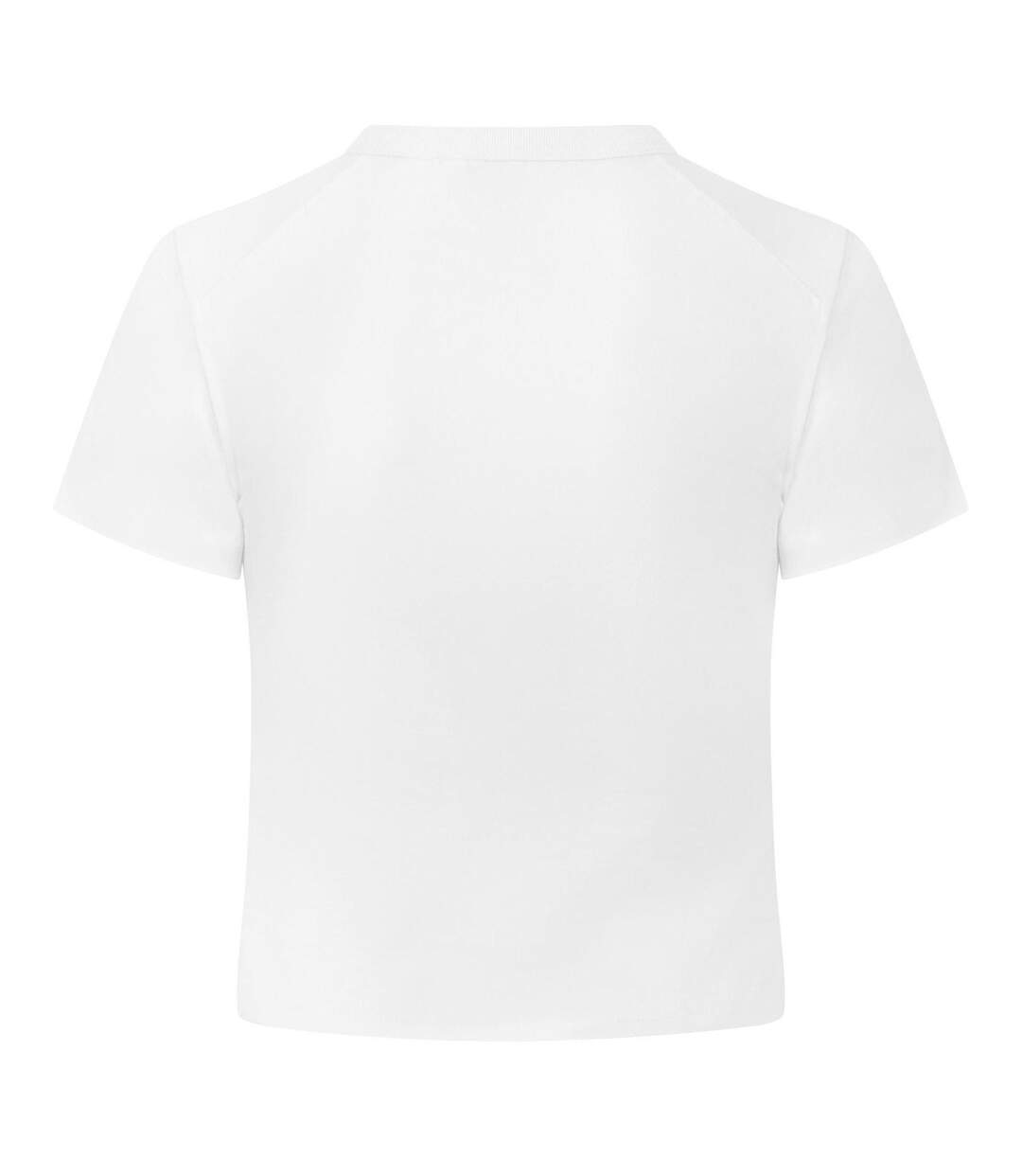 Womens/ladies Zandy Logo Crop T-shirt Gardenia WRSTBHVR-3