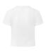 Womens/ladies Zandy Logo Crop T-shirt Gardenia WRSTBHVR-3