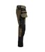 Womens/ladies Craftsman Stretch Trousers Olive Green Black Jobman-3