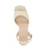 Womens/ladies Kerries Espadrille High Heel Wedge Sandals Off White Dune London-3