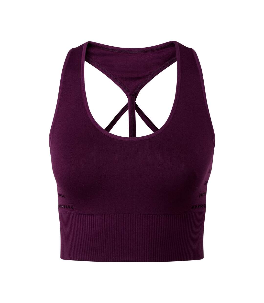 Brassière de sport reveal femme violet foncé TriDri