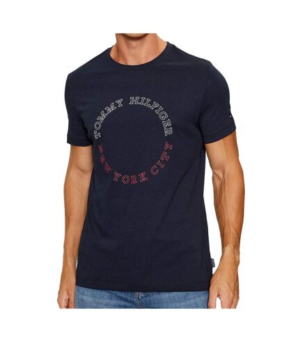 T-shirt Marine Homme Tommy Hilfiger Monotype Roundle