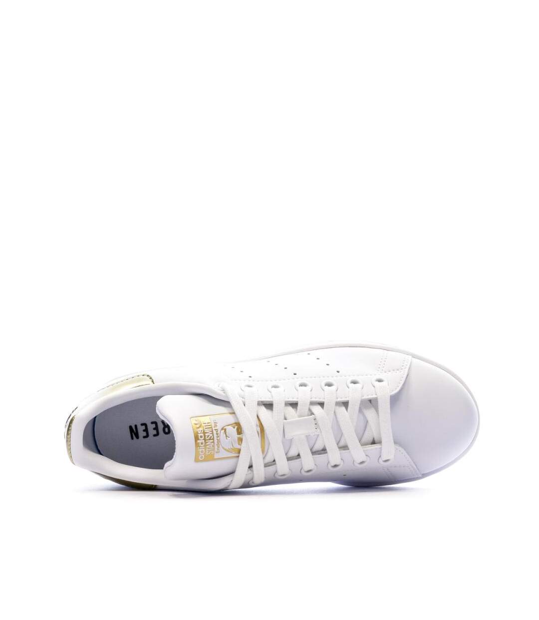 Stan smith baskets blanches /dorées femme adidas-4