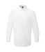 Mens poplin long-sleeve formal shirt blanc Premier-1