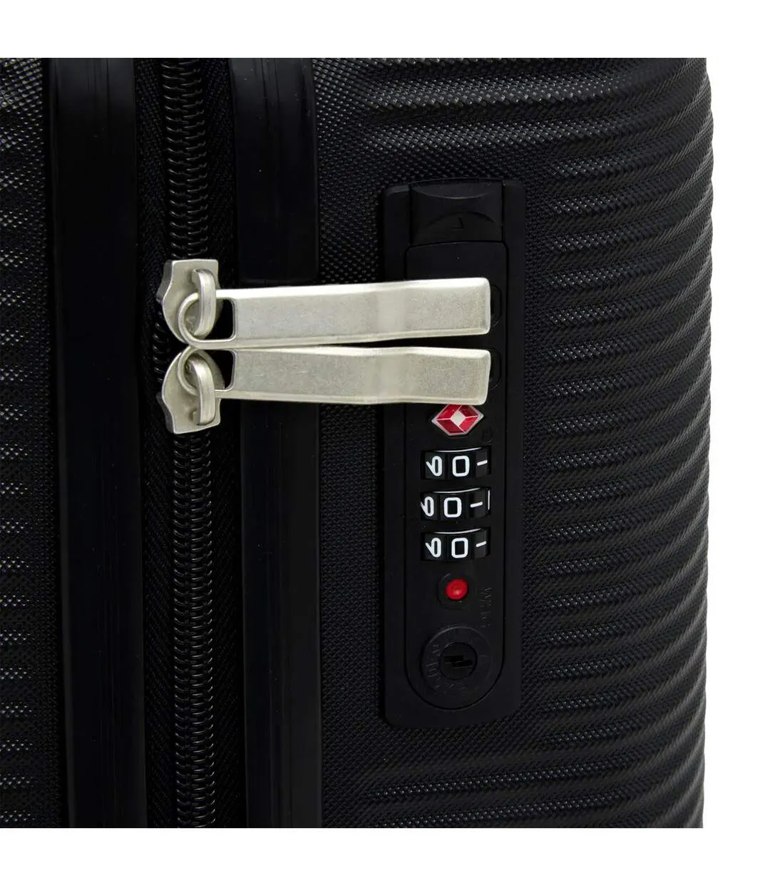 Valise Cabine Rigide à Roulettes Travel 45cm Noir-4