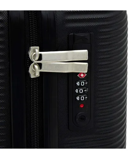 Valise Cabine Rigide à Roulettes Travel 45cm Noir