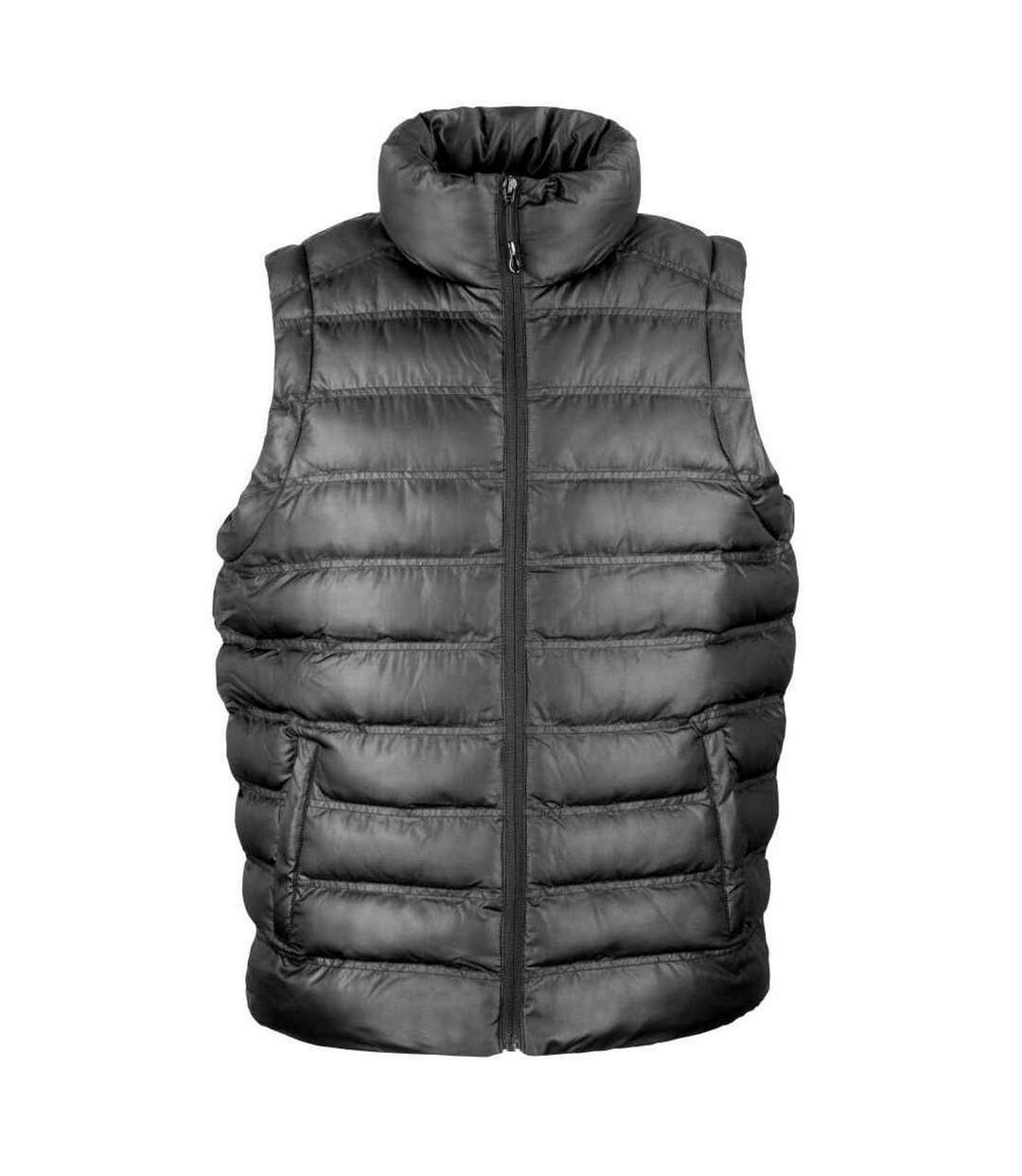 Mens urban ice bird padded gilet black Result-1