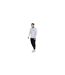 Mens Embroidered Logo Fitted Long-sleeved T-shirt White SikSilk-1