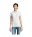SOLS Womens/Ladies People Pique Short Sleeve Cotton Polo Shirt (White) - UTPC319-1